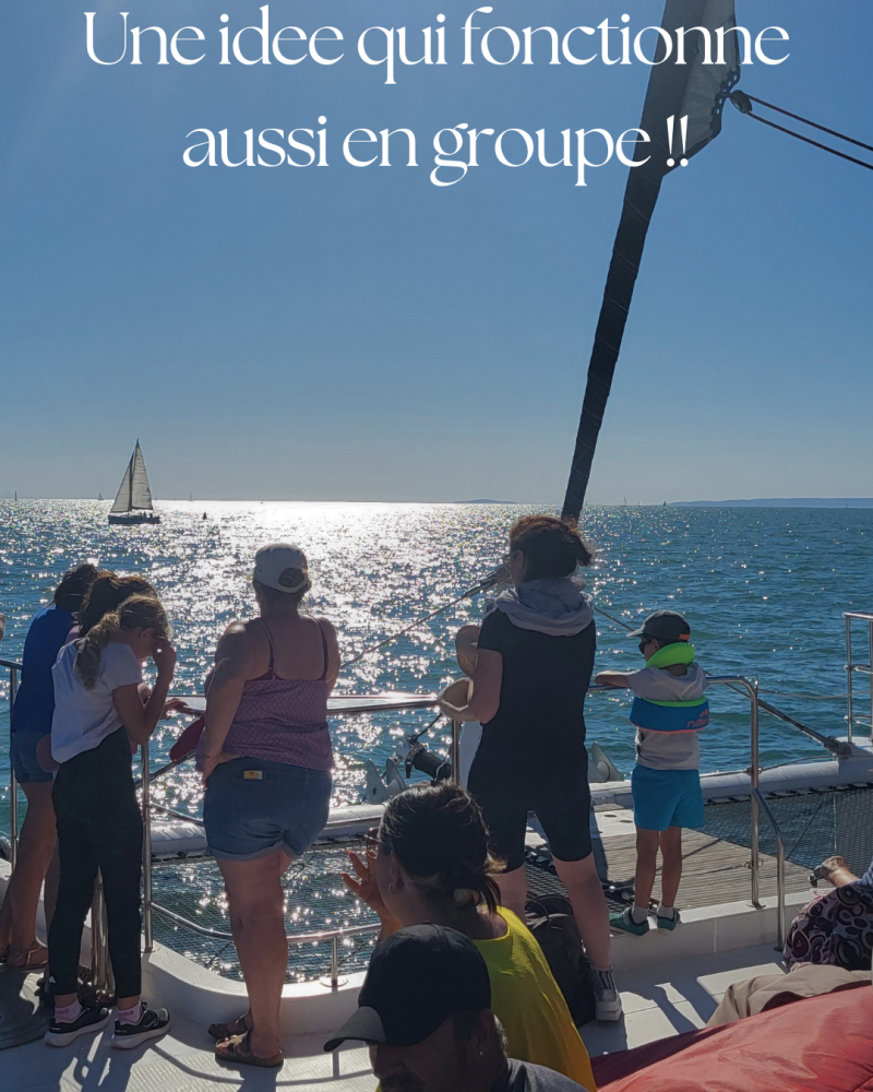 Sortie en catamaran au Grau-du-Roi adaptée à une activité de groupe